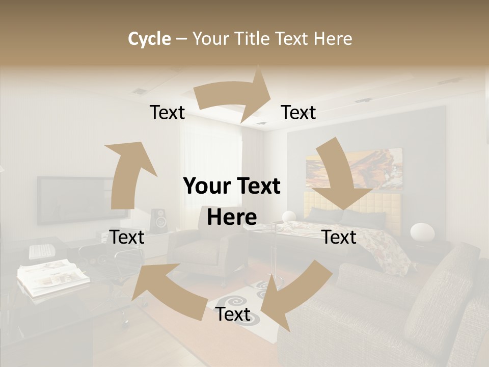 Studio Lifestyle Armchair PowerPoint Template