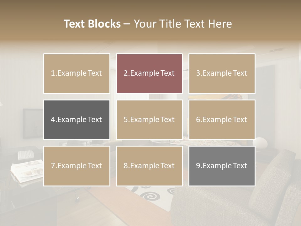 Studio Lifestyle Armchair PowerPoint Template