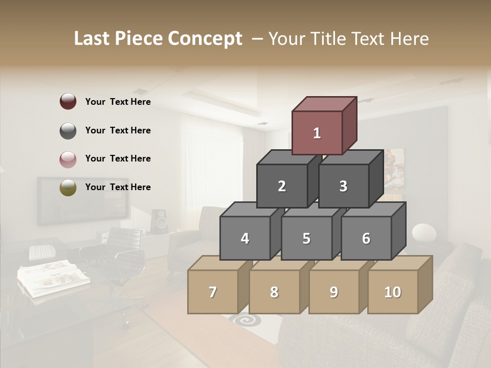 Studio Lifestyle Armchair PowerPoint Template