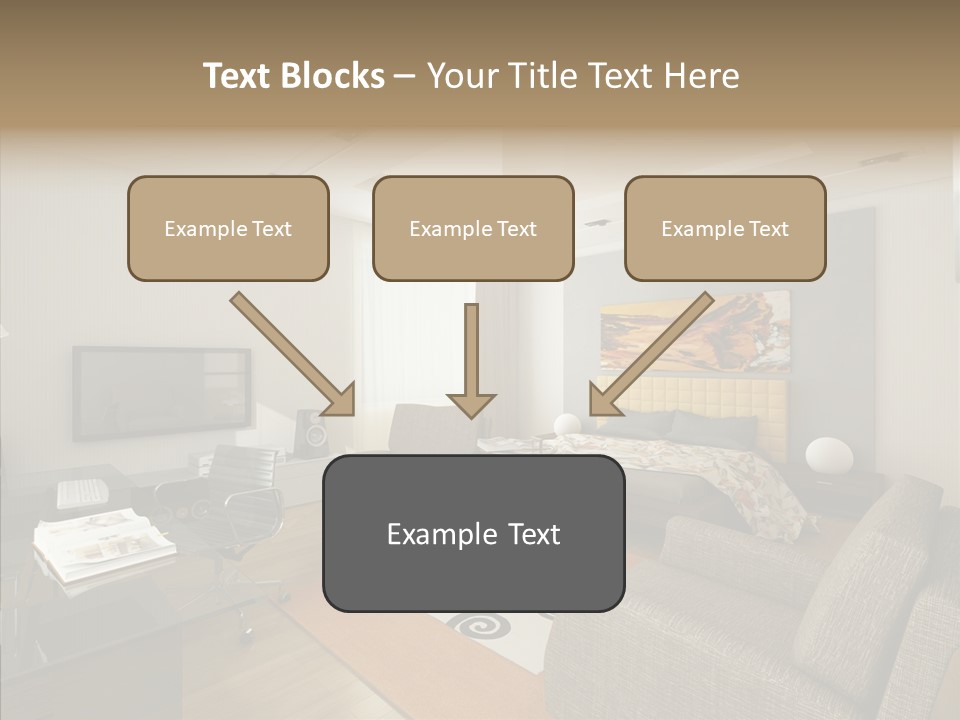 Studio Lifestyle Armchair PowerPoint Template
