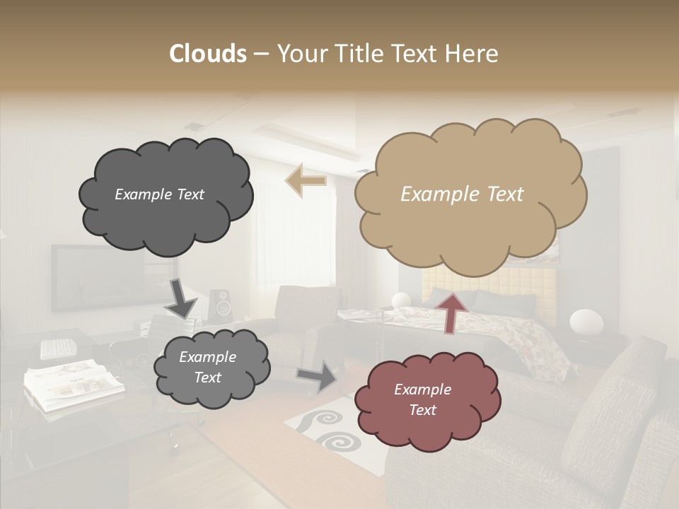 Studio Lifestyle Armchair PowerPoint Template