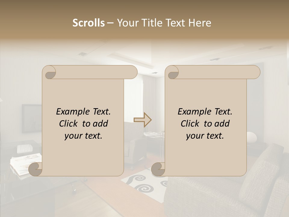 Studio Lifestyle Armchair PowerPoint Template