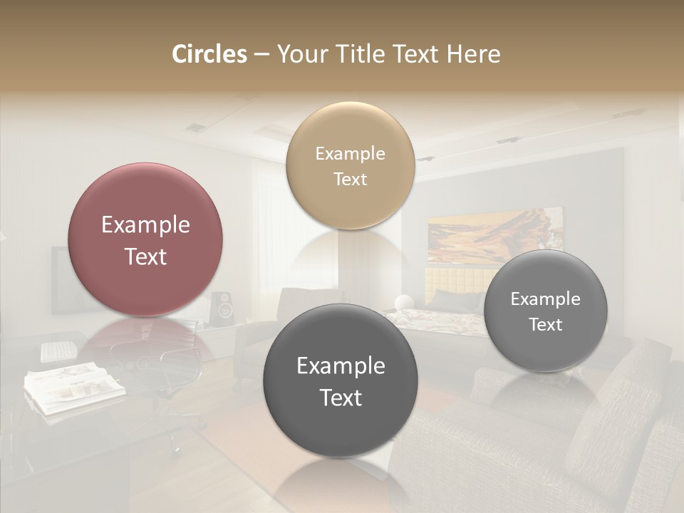 Studio Lifestyle Armchair PowerPoint Template