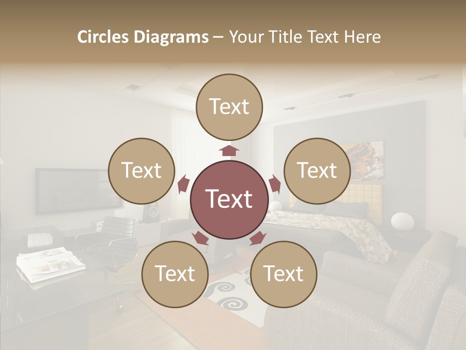 Studio Lifestyle Armchair PowerPoint Template