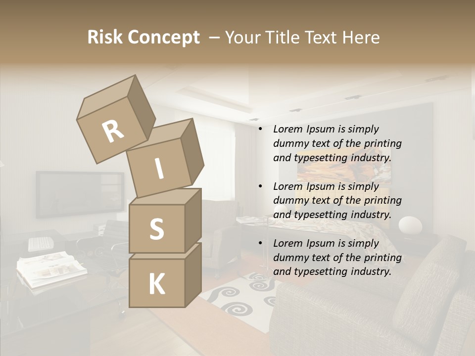 Studio Lifestyle Armchair PowerPoint Template