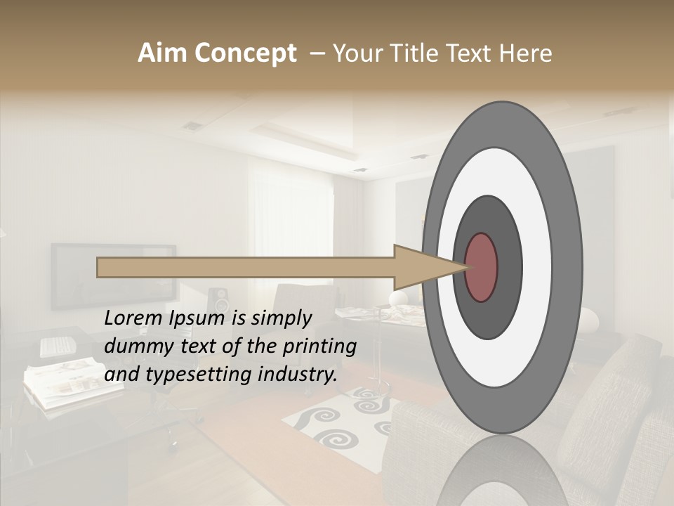 Studio Lifestyle Armchair PowerPoint Template