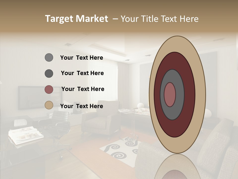 Studio Lifestyle Armchair PowerPoint Template