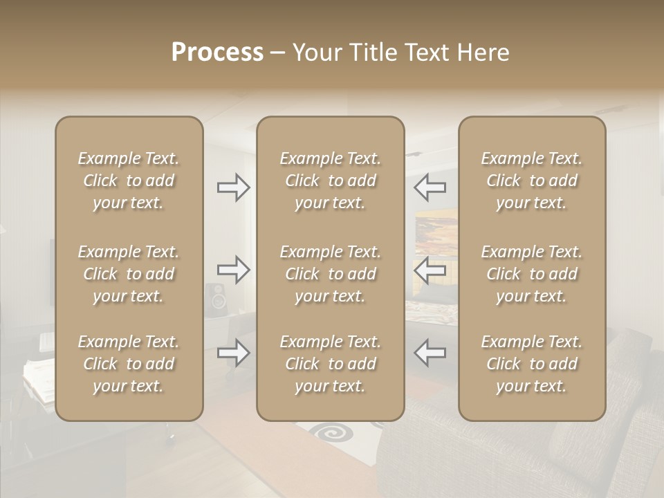 Studio Lifestyle Armchair PowerPoint Template