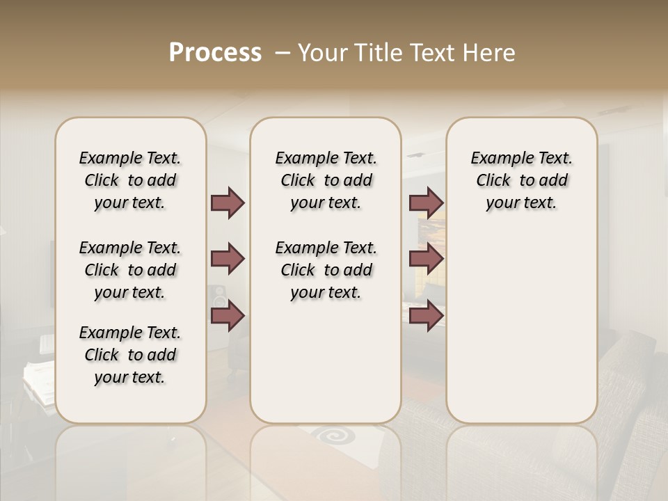 Studio Lifestyle Armchair PowerPoint Template
