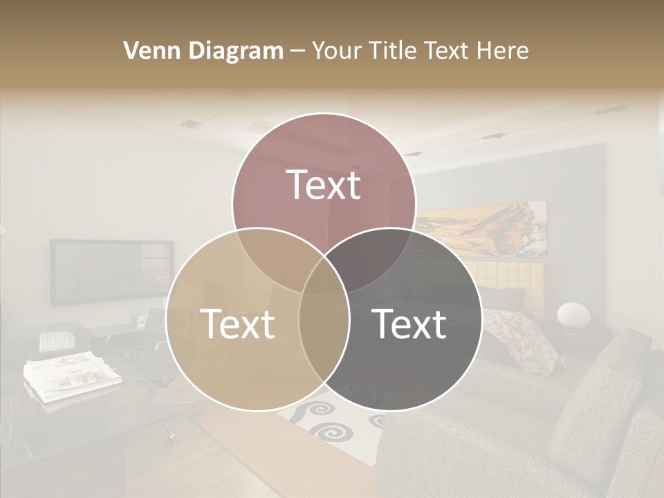 Studio Lifestyle Armchair PowerPoint Template