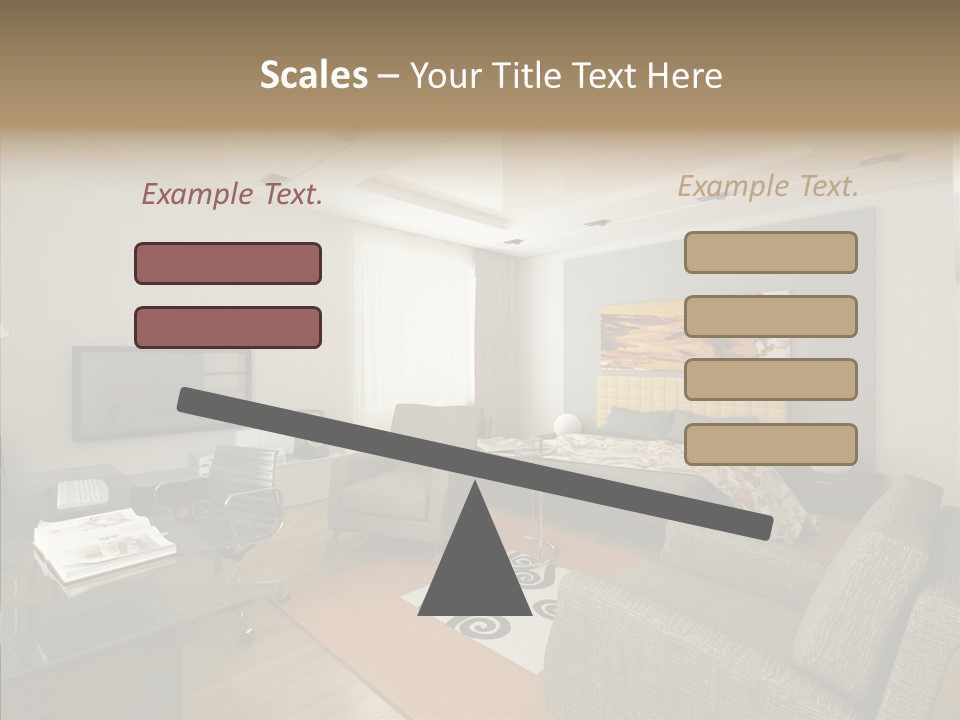 Studio Lifestyle Armchair PowerPoint Template