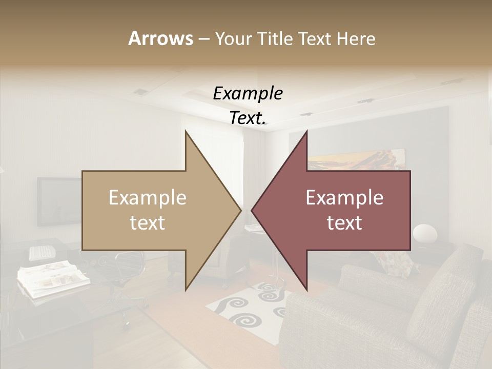 Studio Lifestyle Armchair PowerPoint Template