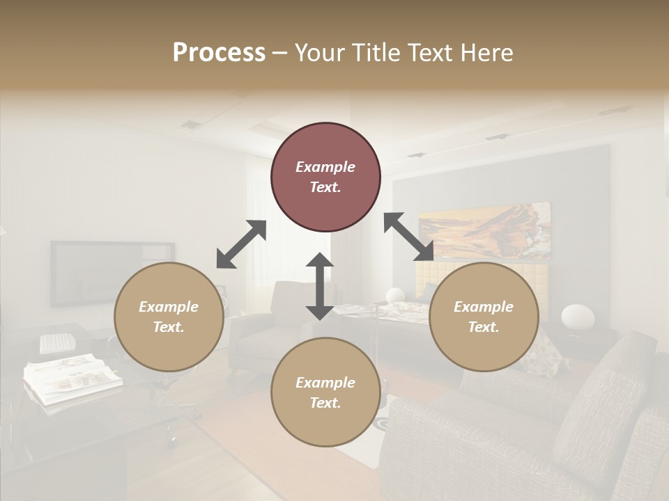 Studio Lifestyle Armchair PowerPoint Template