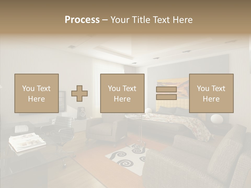 Studio Lifestyle Armchair PowerPoint Template