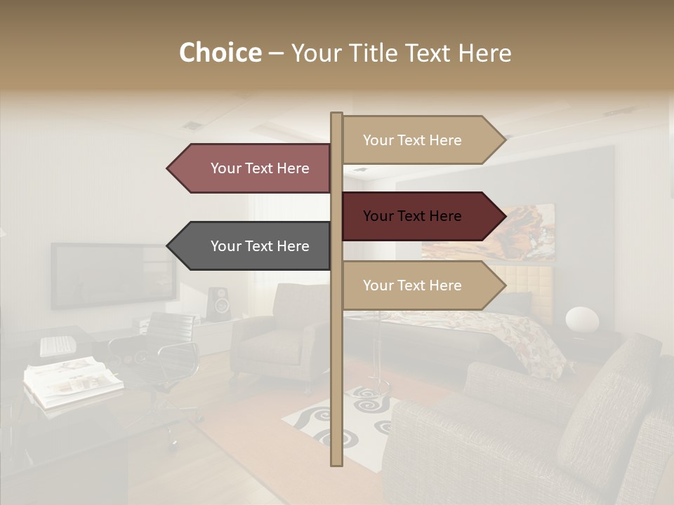Studio Lifestyle Armchair PowerPoint Template