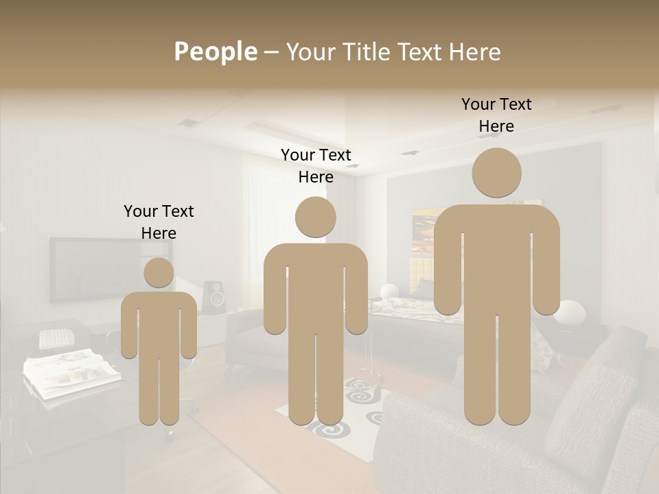 Studio Lifestyle Armchair PowerPoint Template