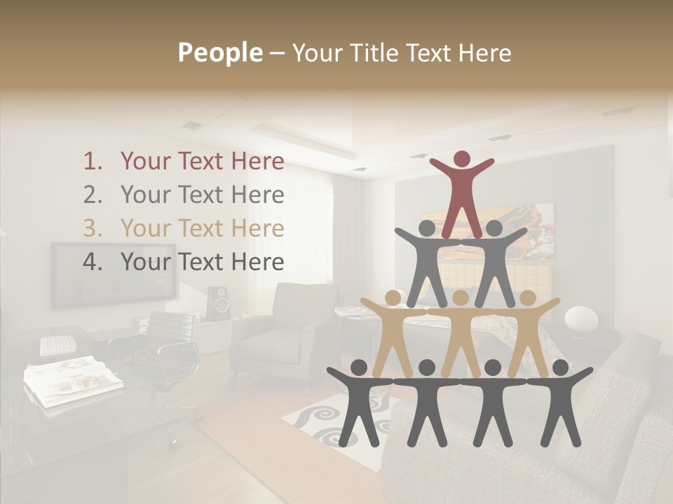 Studio Lifestyle Armchair PowerPoint Template