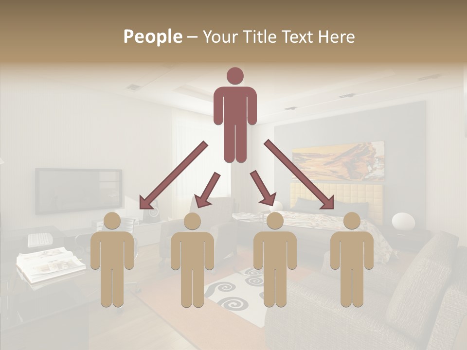 Studio Lifestyle Armchair PowerPoint Template