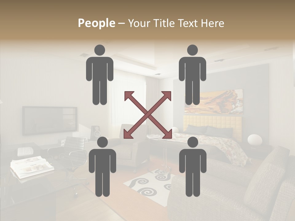 Studio Lifestyle Armchair PowerPoint Template