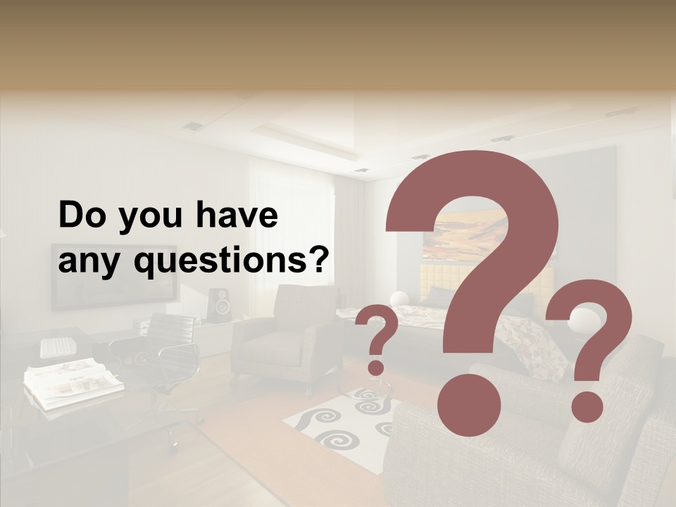 Studio Lifestyle Armchair PowerPoint Template