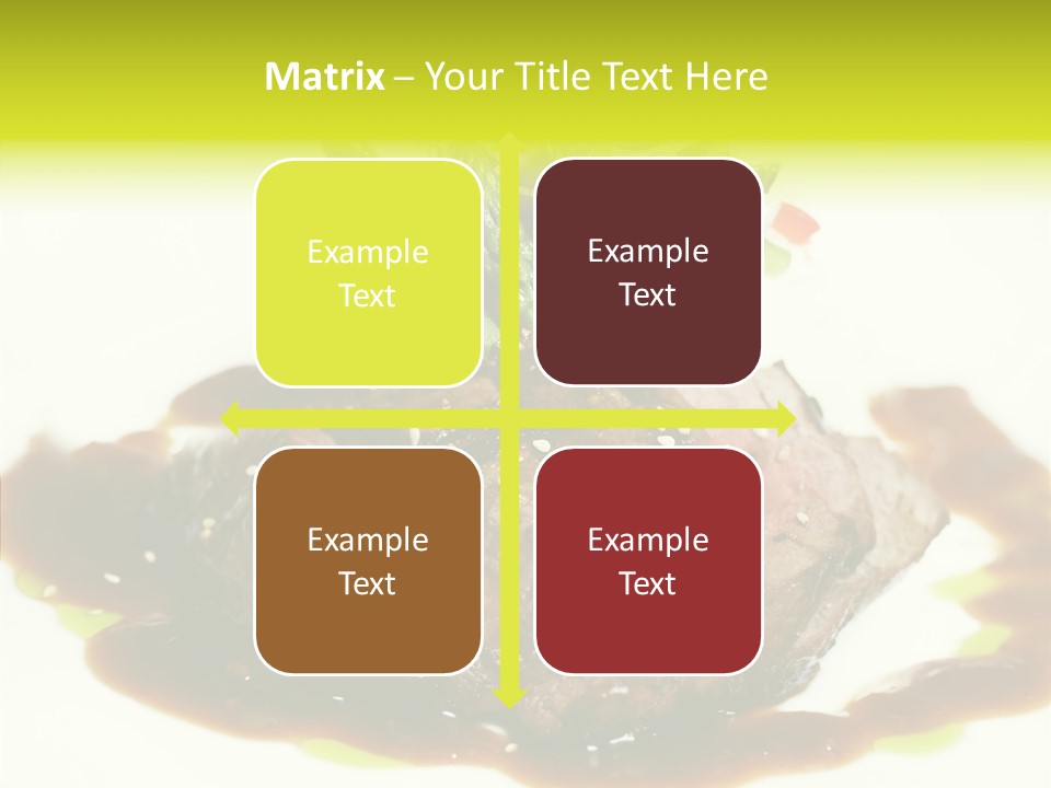 Cooked T Bone Food PowerPoint Template