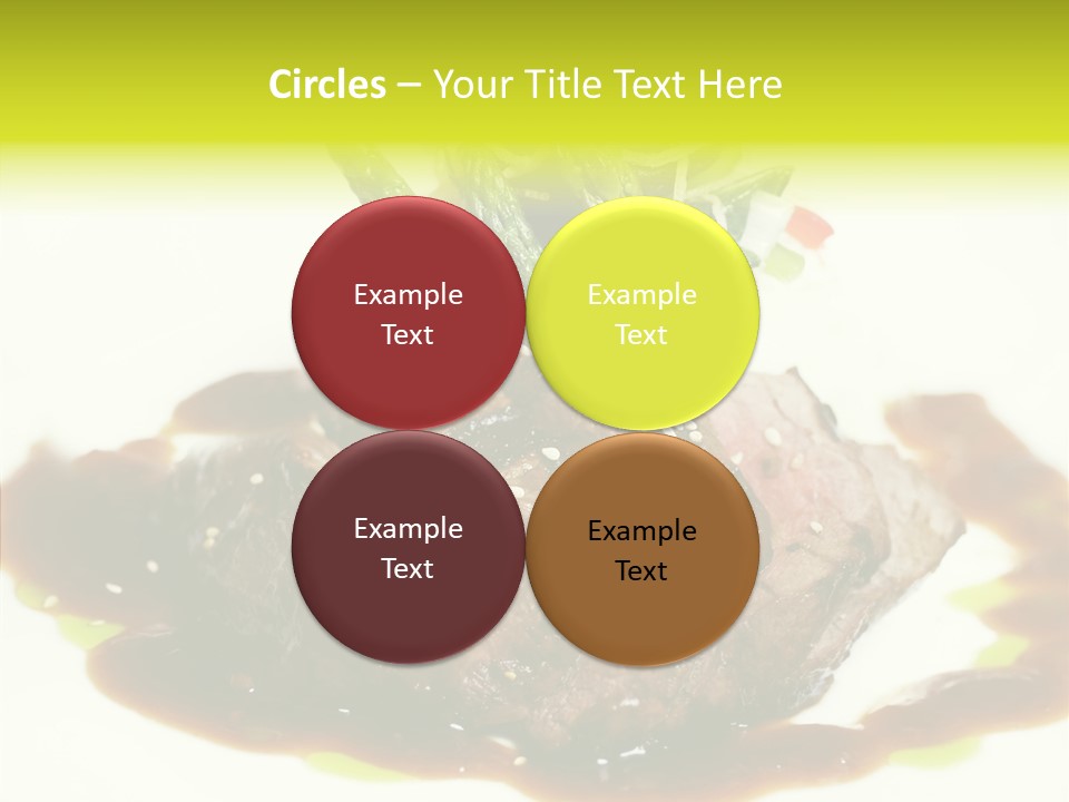 Cooked T Bone Food PowerPoint Template