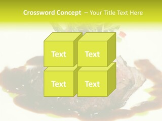 Cooked T Bone Food PowerPoint Template