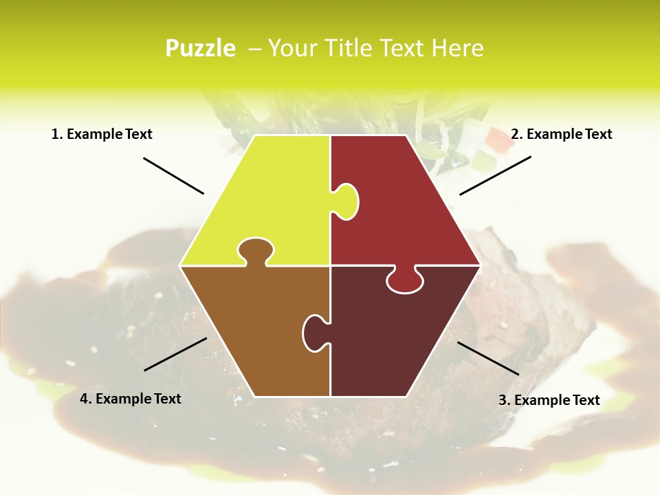 Cooked T Bone Food PowerPoint Template