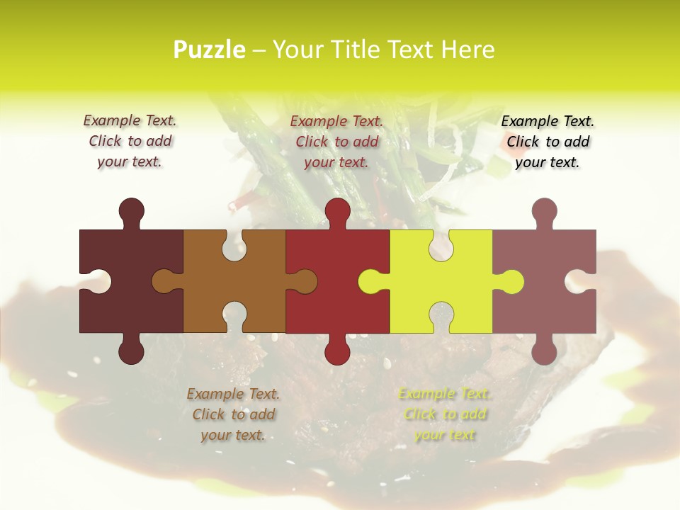 Cooked T Bone Food PowerPoint Template