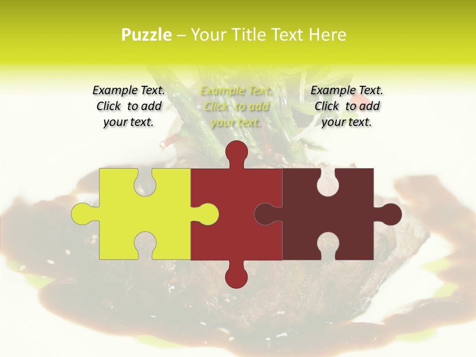 Cooked T Bone Food PowerPoint Template