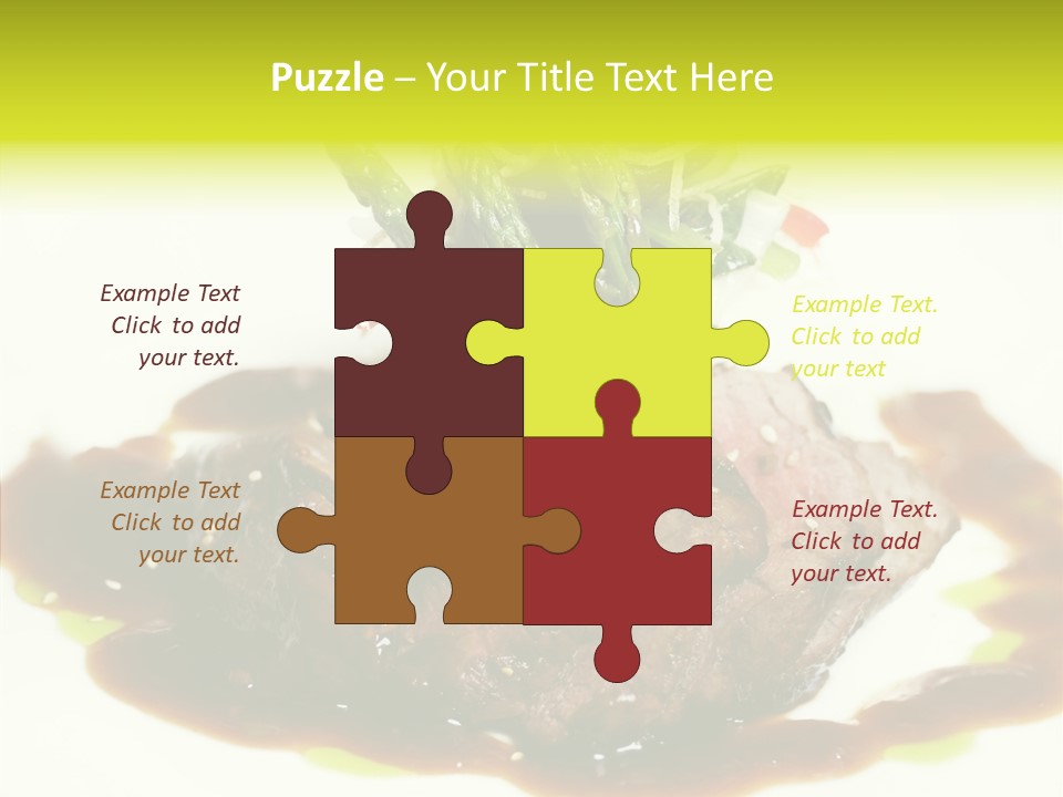 Cooked T Bone Food PowerPoint Template