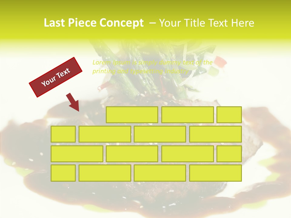 Cooked T Bone Food PowerPoint Template