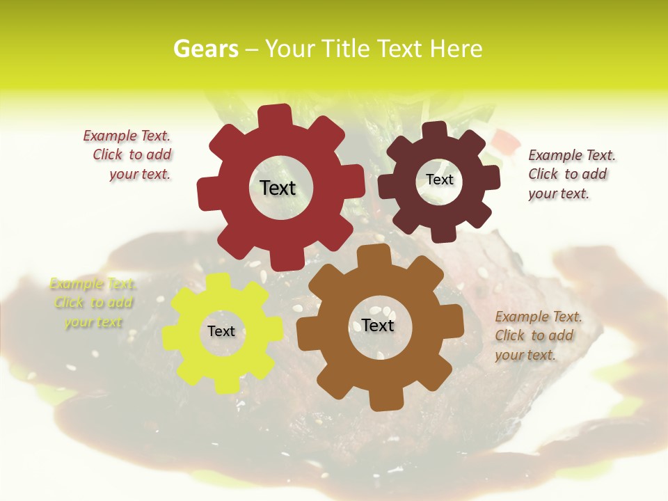 Cooked T Bone Food PowerPoint Template