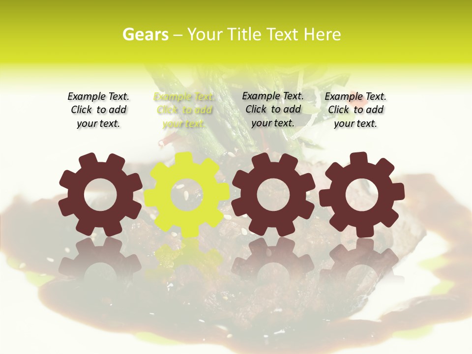 Cooked T Bone Food PowerPoint Template