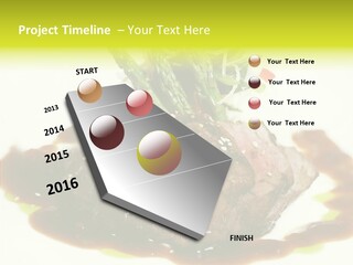 Cooked T Bone Food PowerPoint Template