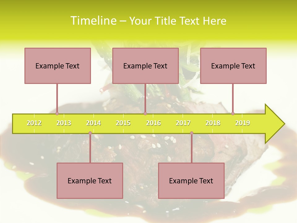 Cooked T Bone Food PowerPoint Template