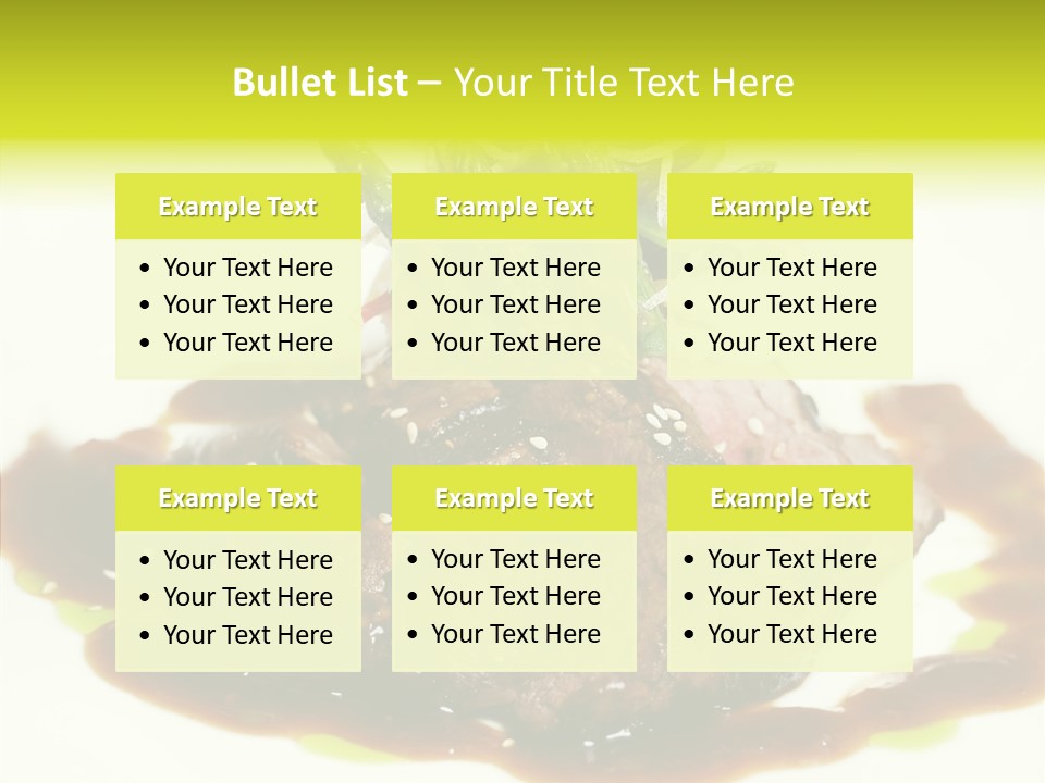 Cooked T Bone Food PowerPoint Template