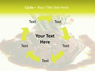 Cooked T Bone Food PowerPoint Template