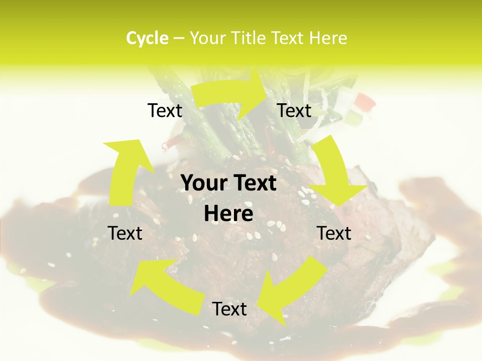 Cooked T Bone Food PowerPoint Template