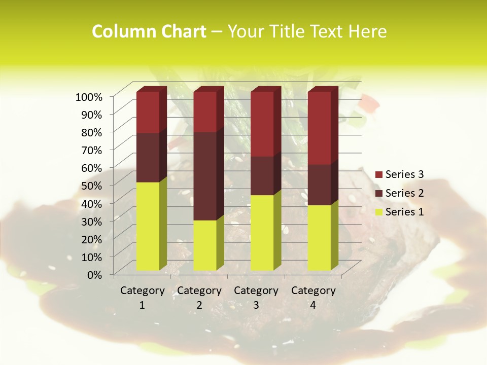 Cooked T Bone Food PowerPoint Template