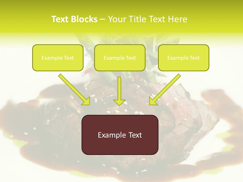 Cooked T Bone Food PowerPoint Template