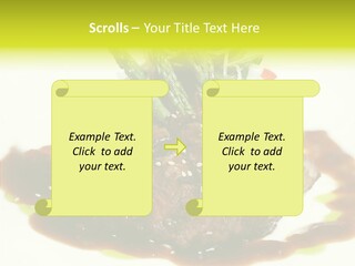 Cooked T Bone Food PowerPoint Template