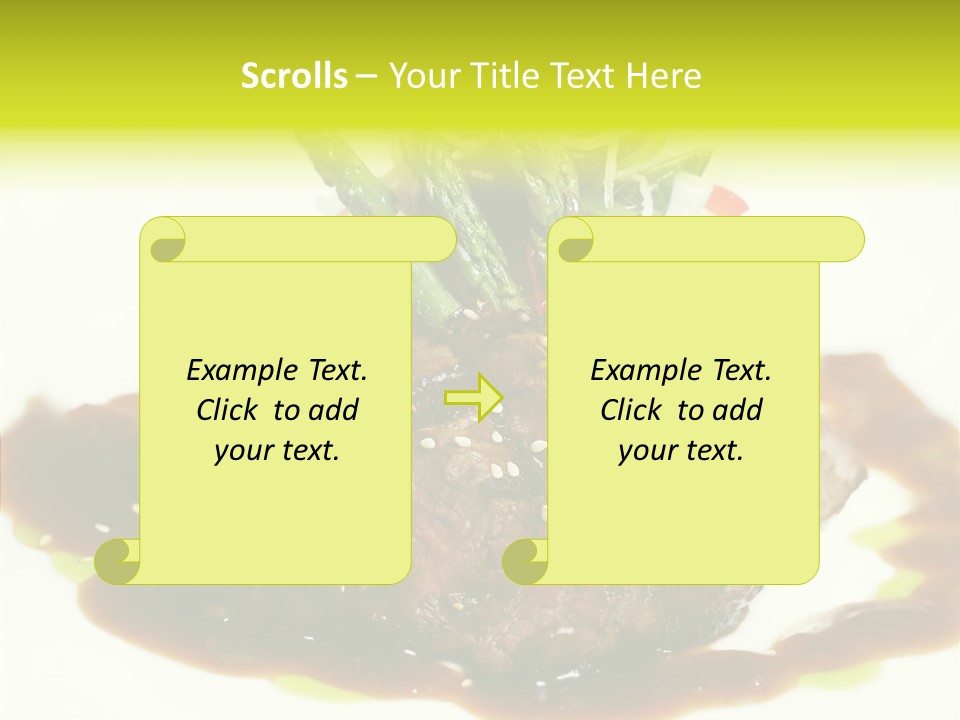 Cooked T Bone Food PowerPoint Template