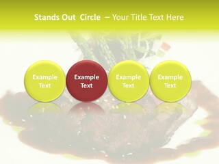 Cooked T Bone Food PowerPoint Template