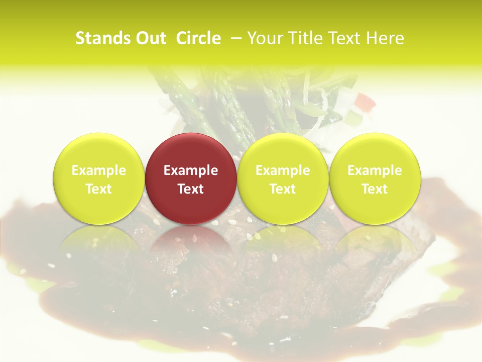 Cooked T Bone Food PowerPoint Template