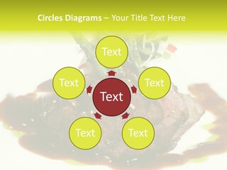 Cooked T Bone Food PowerPoint Template