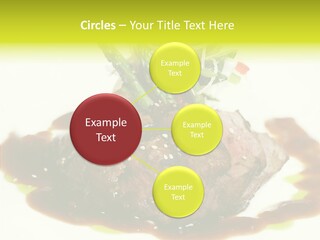 Cooked T Bone Food PowerPoint Template
