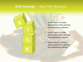 Cooked T Bone Food PowerPoint Template