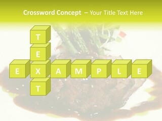 Cooked T Bone Food PowerPoint Template