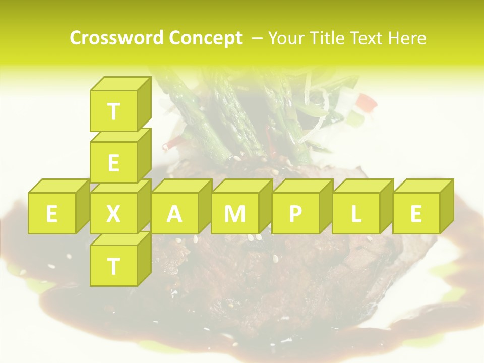 Cooked T Bone Food PowerPoint Template